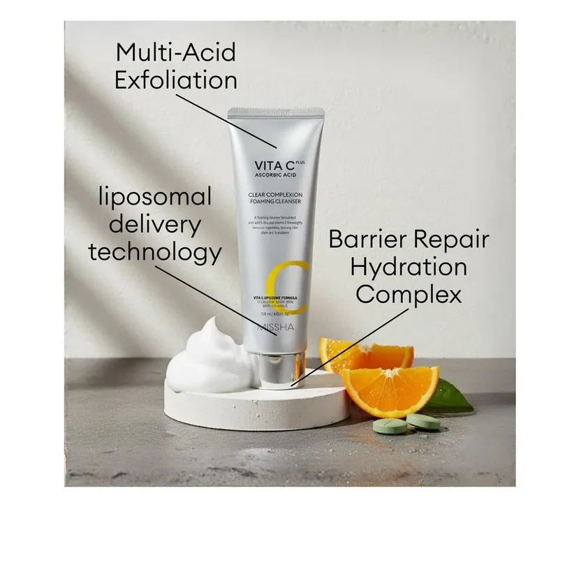MISSHA Vita C Plus Clear Complexion Foaming Cleanser 120ml 2.webp