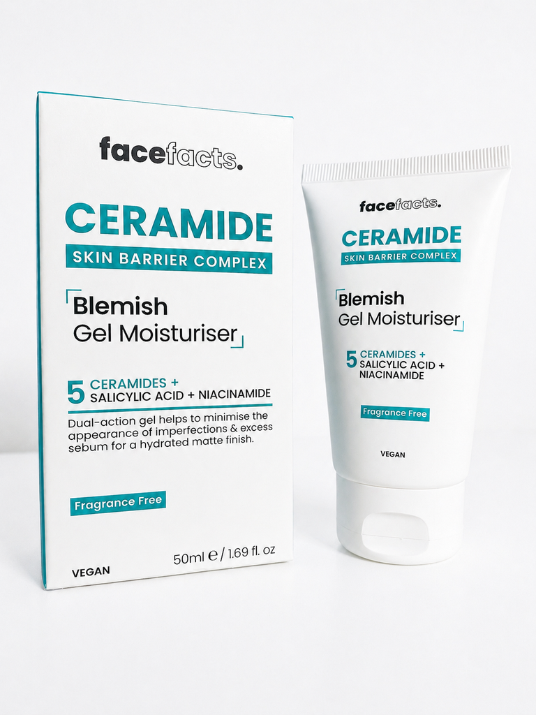 [FGINVFF00021] Face Facts Ceramide Skin Barrier Complex Blemish Gel Moisturiser 50ml 