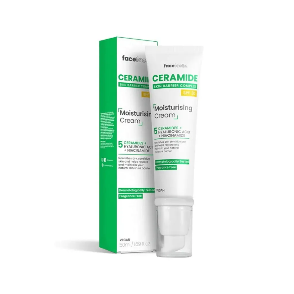 [FGINVFF00017] Face Facts Ceramide Moisturising Cream SPF30 50ml 